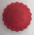 Boutons Pression plastique Forme fleur Prym - Lot de 21 - 13.6mm - Rouge