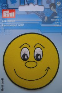 MOTIF ECUSSON THERMOCOLLANT  Smiley jaune  