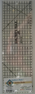 Règle patchwork "quilter's Rule" 11x35cm imprimé noir 