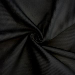 TISSU VELOURS COTELE NOIR- 100% coton - au mètre