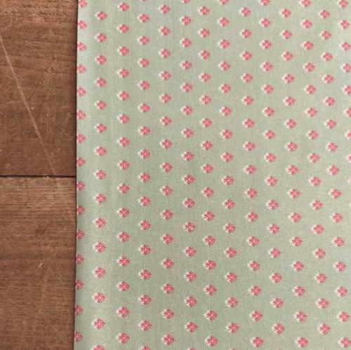 Tissu Popeline imprimé style provençal  - Laize 150cm - Au mètre ou 1/2 mètre