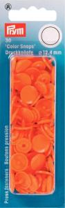 Boutons Pression plastique Orange Lot de 30 - 12,4mm Prym