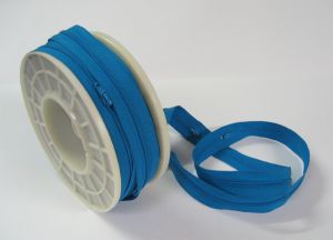 Fermeture au mètrage Nylon 3,8mm Turquoise - Le mètre + 2 curseurs