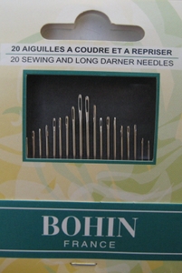 Aiguilles à coudre et repriser Bohin France - Lot de 20 assortiment