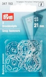 Bouton pression à coudre 21mm Plastique - Lot de 3 - Prym