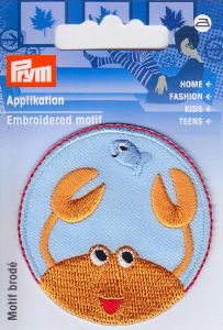 MOTIF ECUSSON THERMOCOLLANT  "Crabe orange"