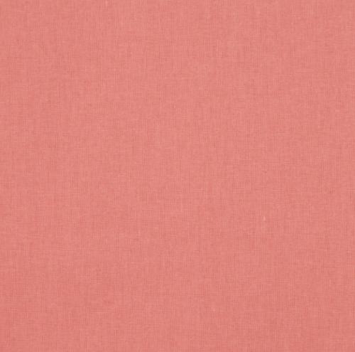 Tissu uni 100% Coton CORAIL- vendu au mètre ou au 1/2 mètre