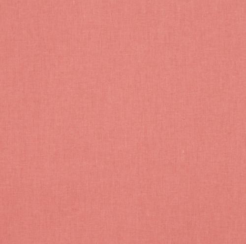 Tissu uni 100% Coton CORAIL- vendu au mètre ou au 1/2 mètre