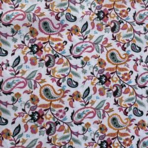 TISSU 100% coton BIO - Imprimé Fleurs - au mètre