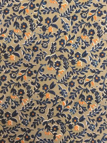 TISSU 100%  COTON  imprimé fleurs au mètre