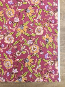 TISSU 100%  COTON  IMPRIME  FLEURS au mètre