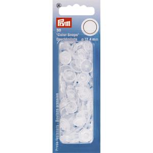 Boutons Pression plastique Transparent - lot de 30 - 12,4mm Prym