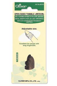 Dé à coudre ajustable en Laiton Clover-idéal pour ongles longs-Médium