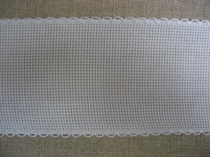Galon à broder Blanc en 5cm 8cm ou 10cm de large