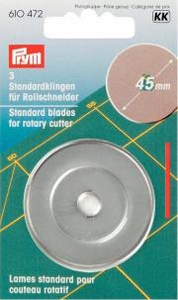 Lames pour couteau rotatif 45mm en lot de 3 - Prym