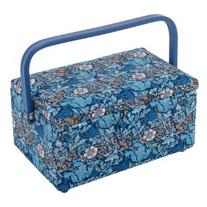 Boite a couture Motif Fleur Bleu et Rose 