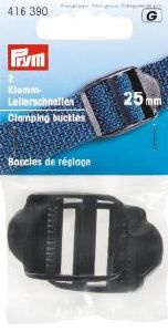 Boucles de réglage plastique 25mm - lot de 2