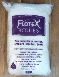 BOULES FLOTEX - FIBRES POLYESTER POUR REMBOURRAGE - Gonflante - 1Kg