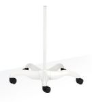 Pied à Roulettes Daylight prestige 5 branches Blanc D53060