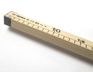 Règle de couturier carrée en bois de hêtre Homologuée - 1 mètre
