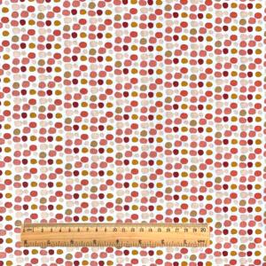 TISSU 100% COTON  IMPRIME - Pois - Au mètre
