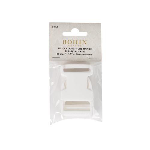 Boucle de ceinture blanche ouverture rapide - BOHIN 