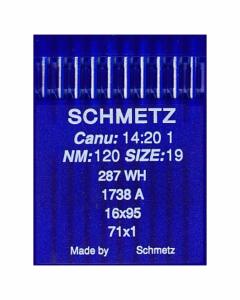 Aiguille talon rond Schmetz pour machine à coudre Industrielle 287WH - Taille n°120