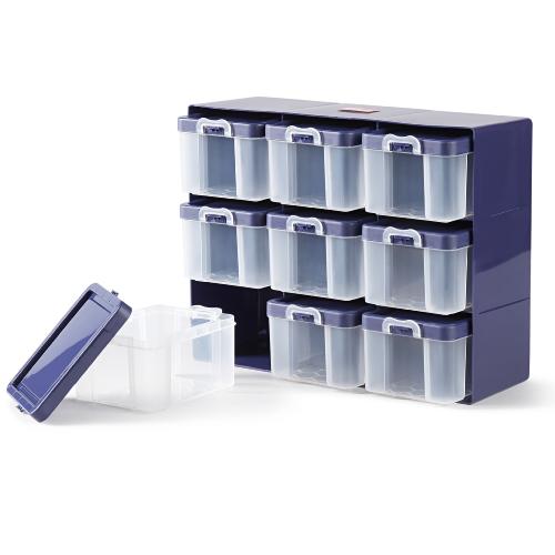 CASIER DE RANGEMENT PRYM AVEC 9 BOITES INDIVIDUELLES