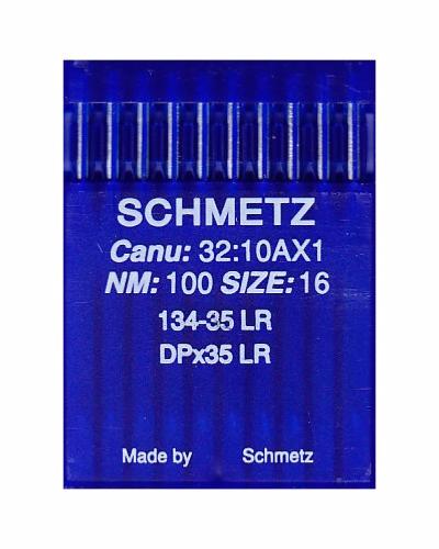Aiguille talon rond Schmetz pour machine à coudre Industrielle 134-35(LR) - Taille n°100 - CUIR