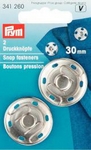 Bouton pression argent 15mm à visser prym - Mercerie en ligne Durand