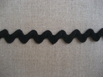 Serpentine 14mm NOIR coton - le metre 