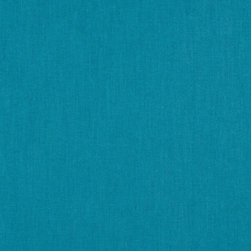 Tissu uni 100% Coton BLEU CANARD - vendu au mètre