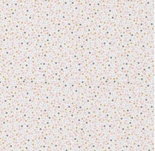 TISSU 100% COTON  IMPRIME PETITES FLEURS au mètre