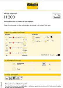 ENTOILAGE NON TISSE THERMOCOLLANT H200 VLIESELINE - LEGER