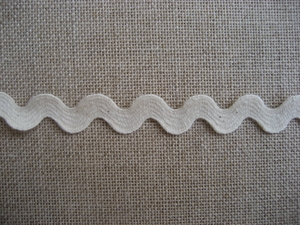 Serpentine 14mm ECRU coton - le metre 