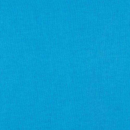 Tissu uni 100% Coton - BLEU CARAIBES - au mètre 