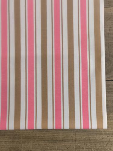 Tissu Demi Natté imprimé Rayures- Laize 150cm - Au mètre ou 1/2 mètre