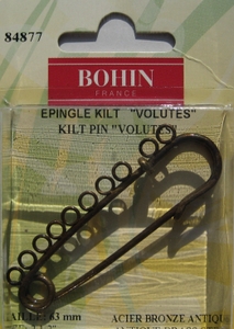 Epingle kilt à customiser - bronze - 63mm - Bohin France
