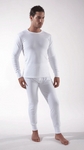 Calecon long Ouvert Pur Coton Coloris Blanc