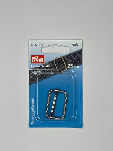 Boucle coulissante en métal argent 25 mm Plusieurs tailles- PRYM