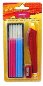 Crayon craie avec porte mine + taille crayon + craies - BOHIN