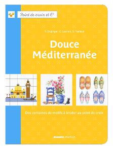 Livre "Douce Méditerranée" au point de croix - Editions Mango