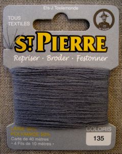 Laine à repriser ST PIERRE - GRIS MOYEN 135