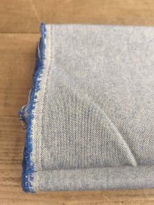 Tissu Demi Natté Bleu roi Chiné - Laize 150cm - Au mètre ou 1/2 mètre