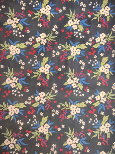 TISSU VELOURS COTELÉ LIBERTY MILLERAIES - Multicolore - Au mètre