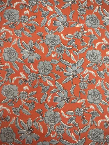 TISSU 100%  COTON  imprimé fleurs au mètre