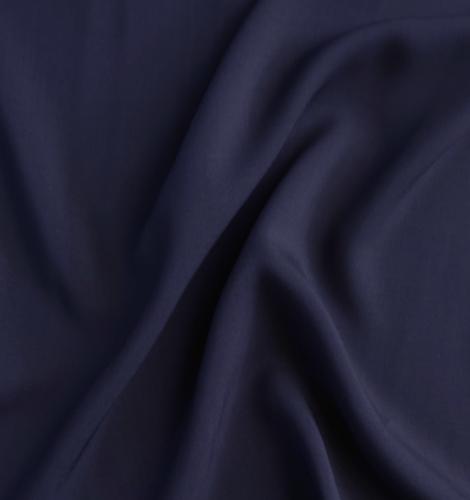 Tissu POPELINE Viscose de bambou, Bleu Marine- Au mètre