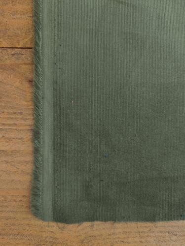 TISSU VELOURS MILLERAIES- 100% coton - KAKI FONCE au mètre