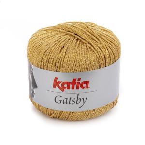 Fil à tricoter ou à crocheter Katia Gatsby - Doré métallisé Doré - 50g
