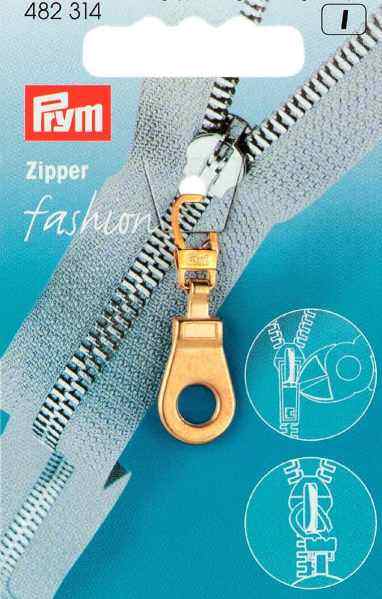 Tirette  pour Fermeture Eclair Doré PRYM 482314 